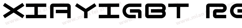 XiaYiGBT Regular字体转换